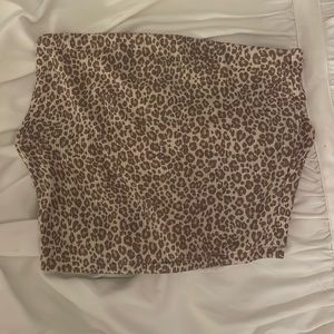 cheetah print tube top